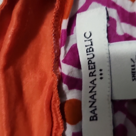 Banana Republic Orange/Purple Swimsuit Cover up or Tunic Size Small - Picture 5 of 7